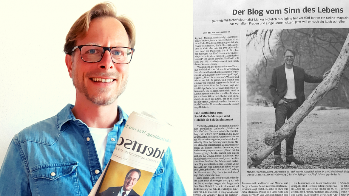Markus Hofelich, SinndesLebens24, Artikel in der Süddeutschen Zeitung