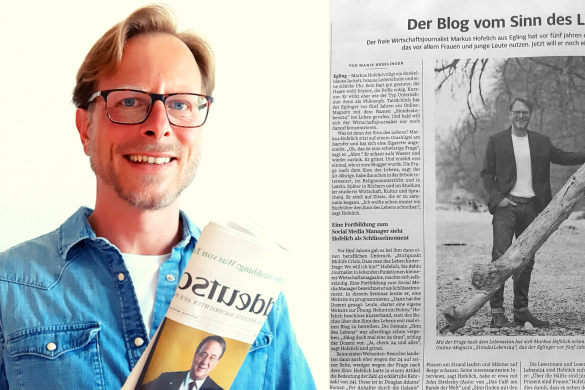 Markus Hofelich, SinndesLebens24, Artikel in der Süddeutschen Zeitung